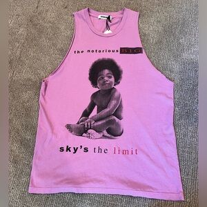 NWT OS Daydreamer Notorious BIG distressed tank